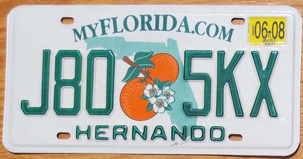 2008 Florida exc+ NICE PLATE