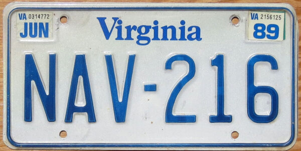 1989 Virginia vg
