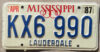 1987 Mississippi vg+