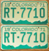 1971 Colorado pair vg-ex
