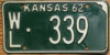 1962 Kansas vg-