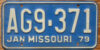1979 Missouri vg