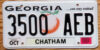 2002 Georgia nearly mint NICE PLATE