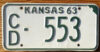 1963 Kansas vg