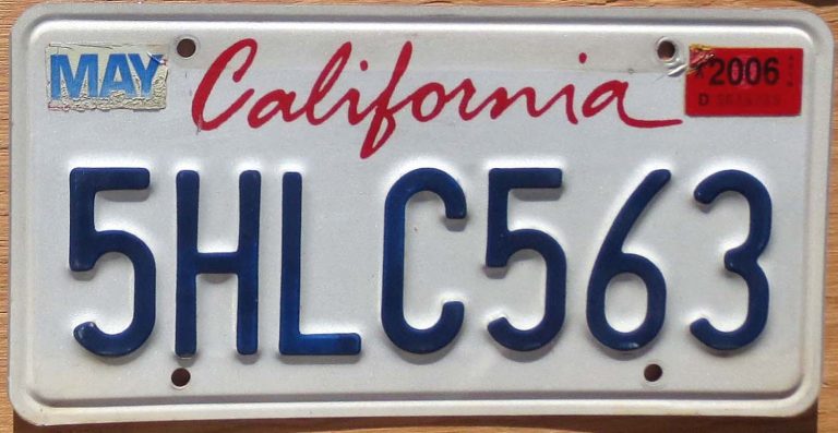 license plate tag number meaning