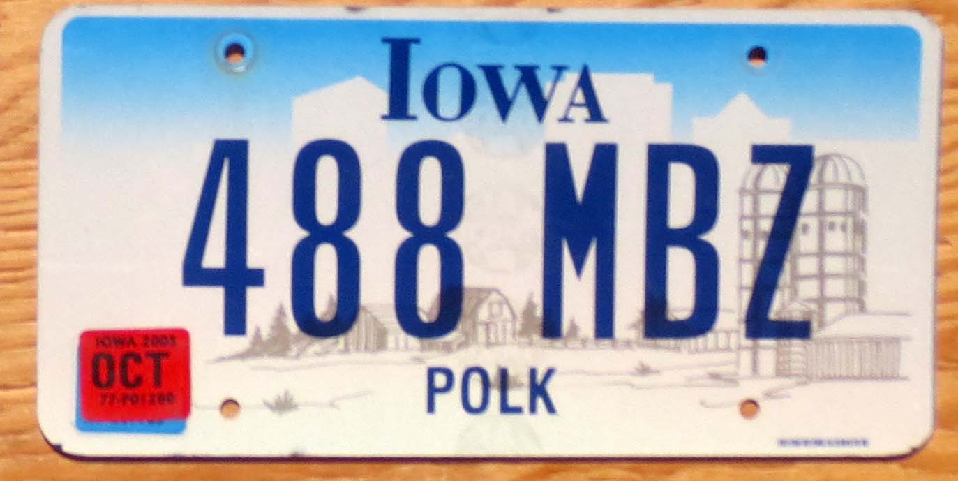 2005 Iowa vg Automobile License Plate Store Collectible License Plates for Less