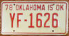 1978 Oklahoma mint