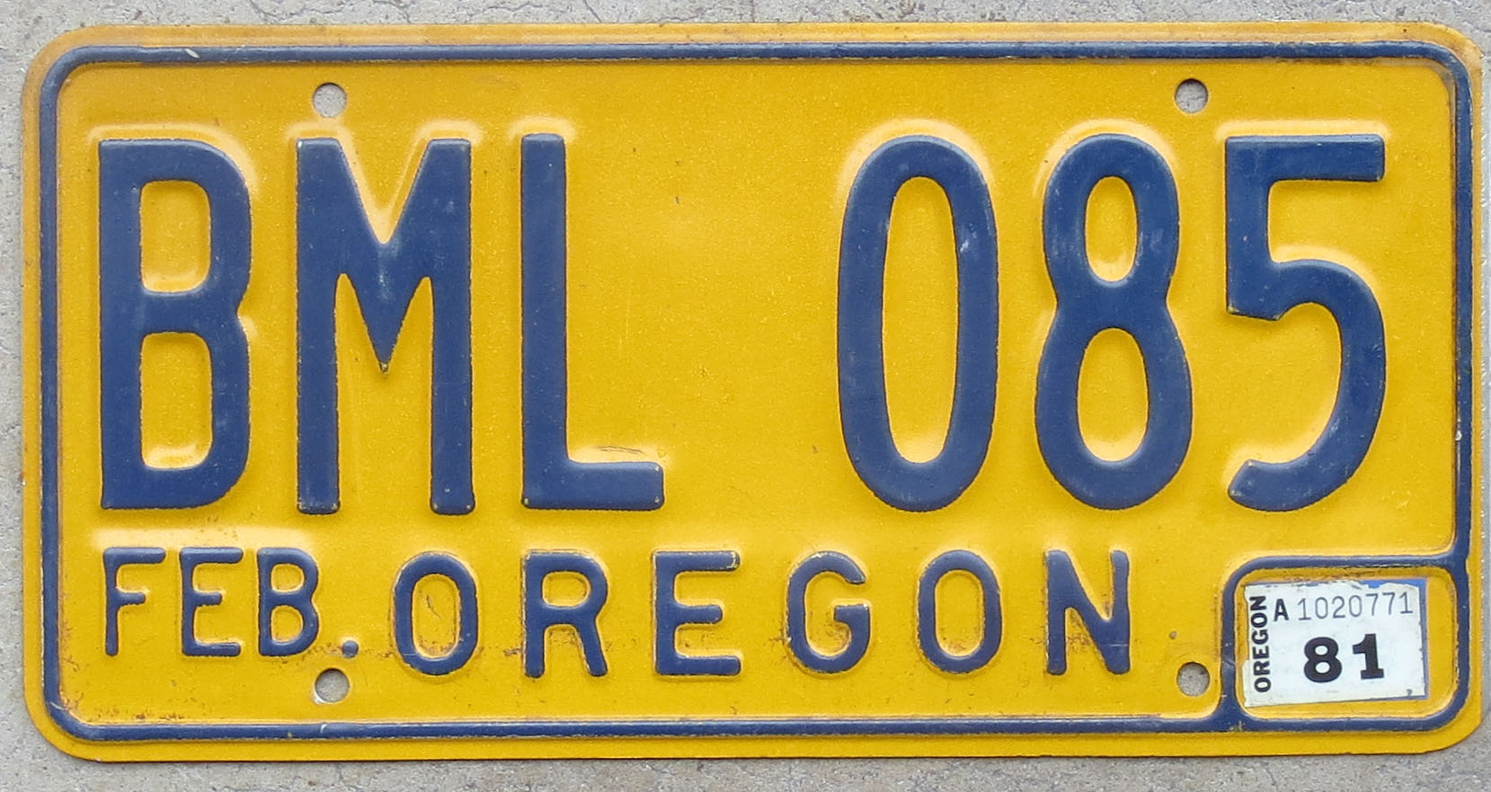 1981 Oregon vg+