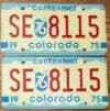 1975 Colorado pair vg+
