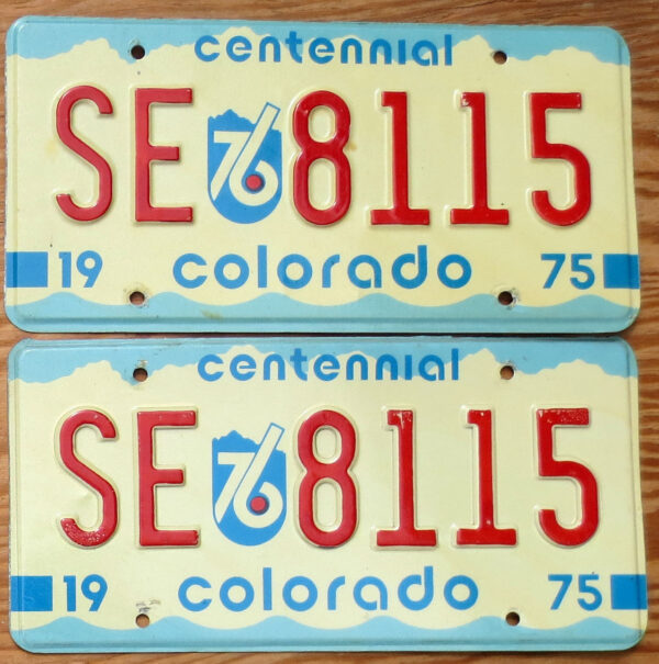 1975 Colorado pair vg+