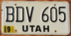 1986 Utah vg-