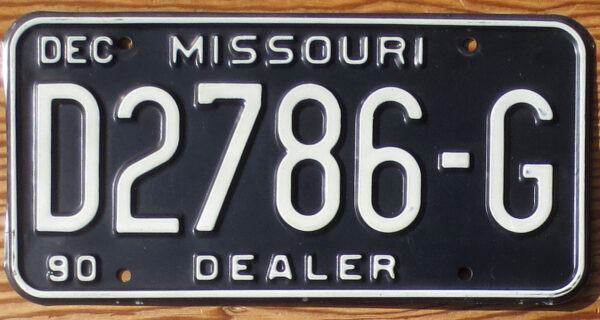 1990 Missouri dealer exc