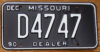 1990 Missouri dealer nearly mint