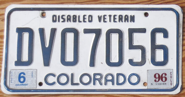 1996 Colorado disabled veteran vg