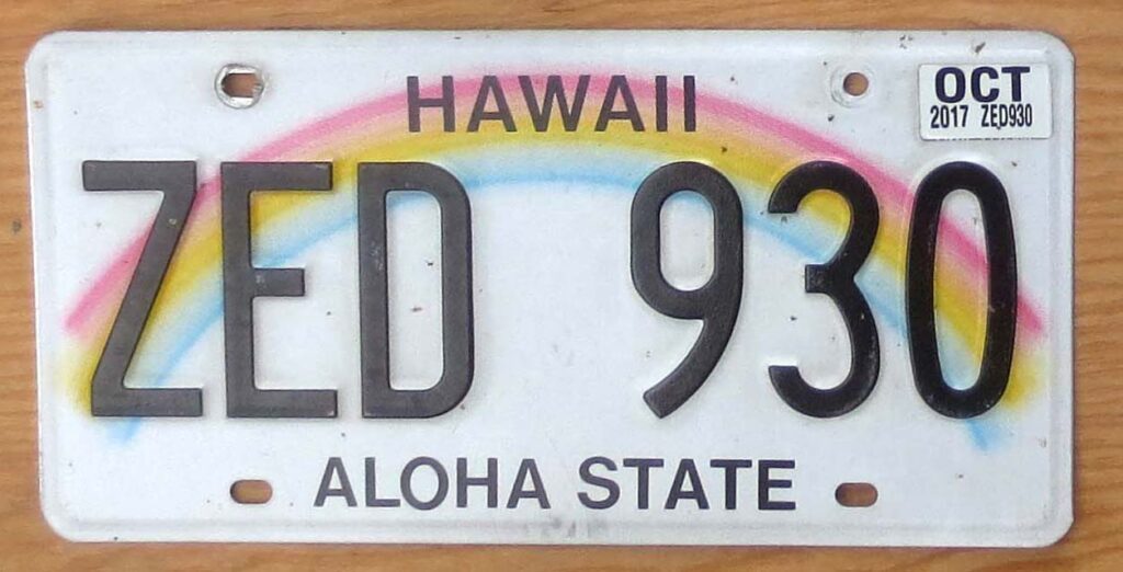 Hawaii Product categories Automobile License Plate Store