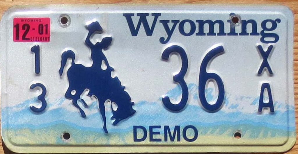 Wyoming Product categories Automobile License Plate Store Collectible License Plates for