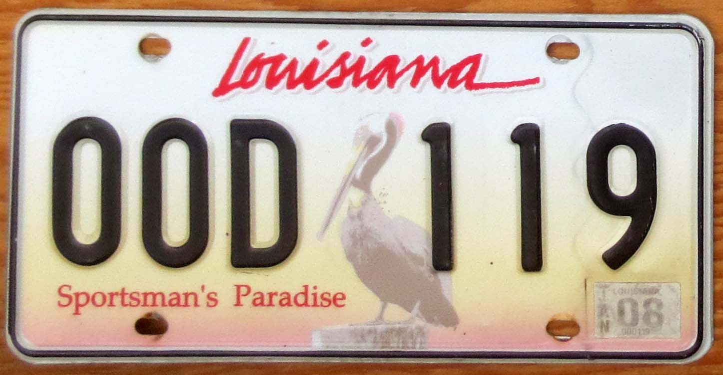 louisiana license plate louisiana license plate