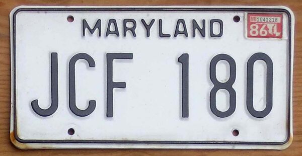 1986 Maryland vg+