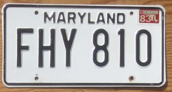 1983 Maryland vg+