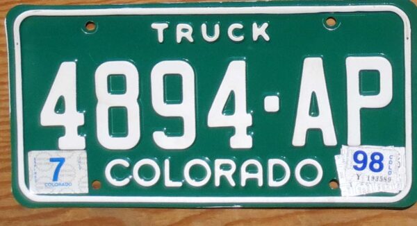 1998 Colorado truck vg+