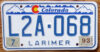 1993 Colorado designer mint NICE PLATE