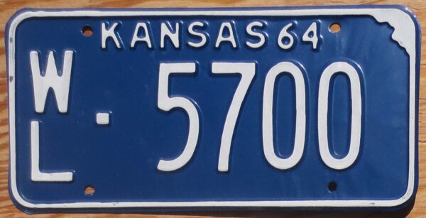 1964 Kansas mint NICE PLATE