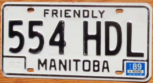 1989 Manitoba vg