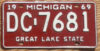 1969 Michigan vg