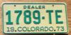 1973 Colorado dealer mint