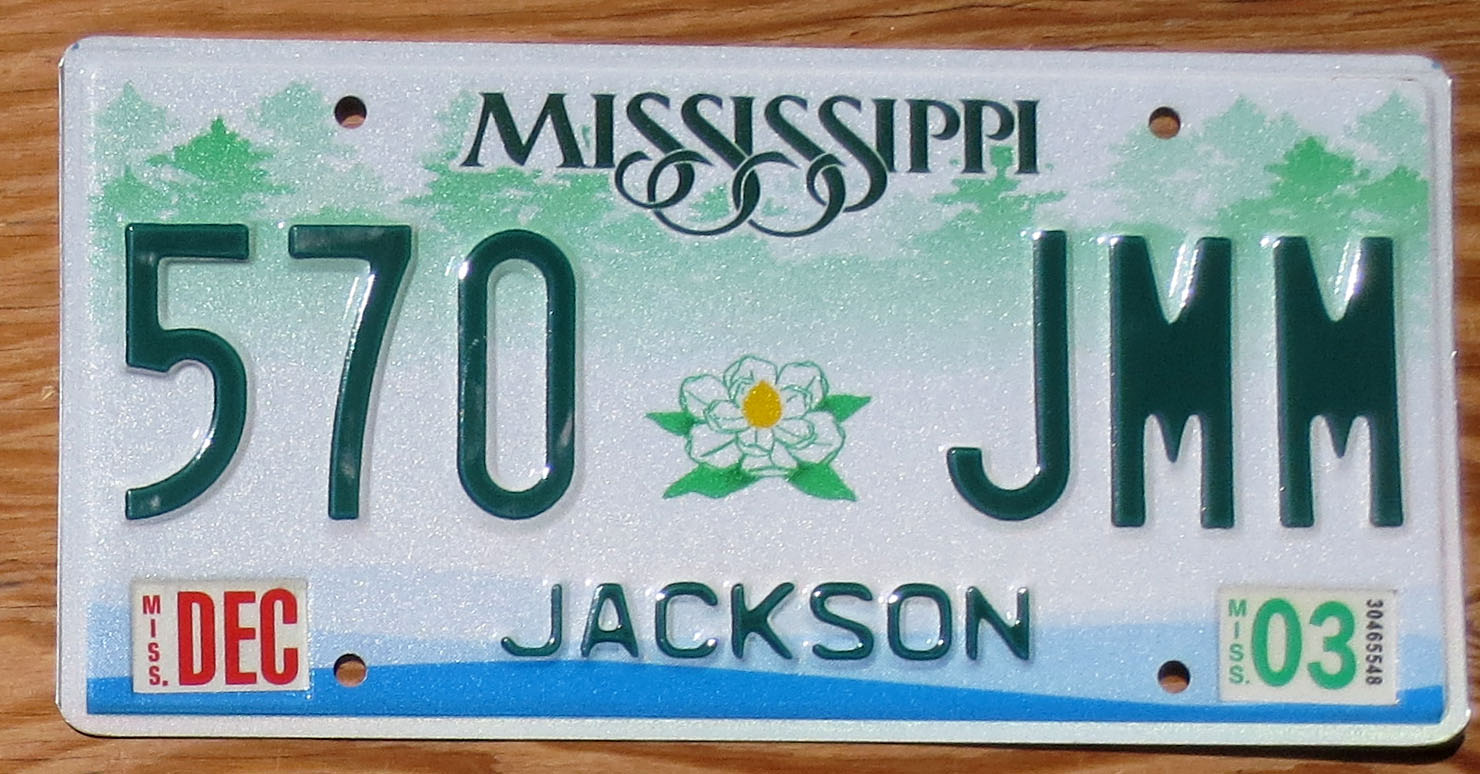 2003 Mississippi mint NICE PLATE