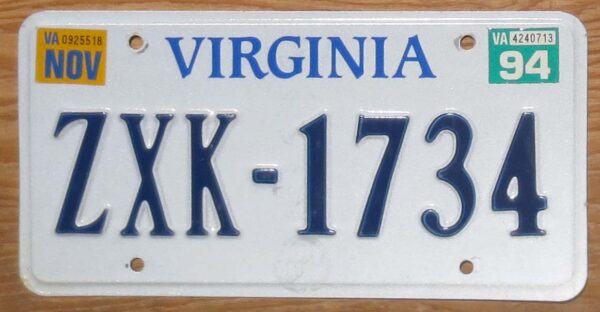 1994 Virginia vg+