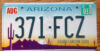 2001 Arizona ex+ NICE PLATE