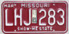 1989 Missouri exc+ NICE PLATE