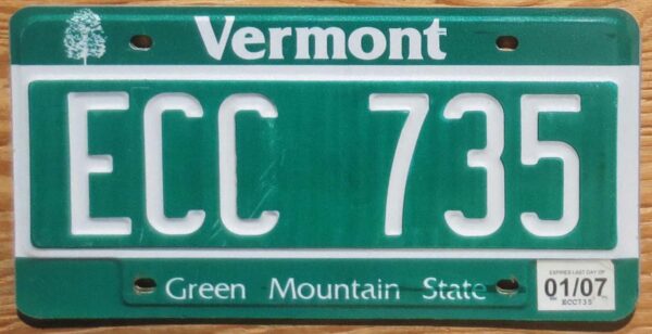 2007 Vermont vg+