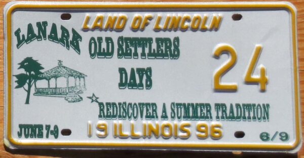 1996 Illinois Lenark Old Settlers Days mint