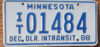1987 Minnesota dealer in transit mint