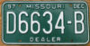 1997 Missouri dealer vg+