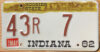 1982 Indiana #43R 7 vg