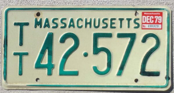1979 Massachusetts trailer vg+
