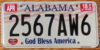 2018 Alabama God Bless America vg+