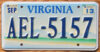 2013 Virginia mountain scene vg-ex