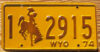 1974 Wyoming vg-ex