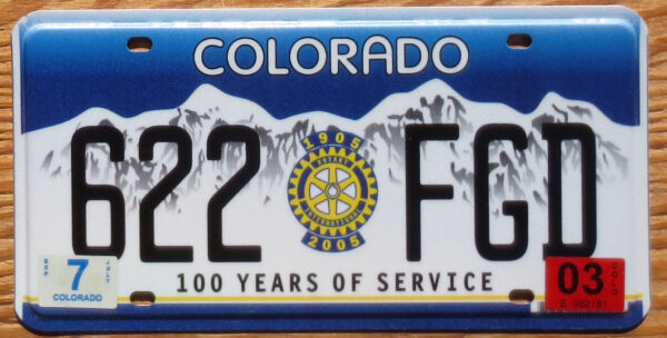 2003 Colorado Rotary Club 100th Anniversary - mint
