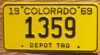 1969 Colorado depot tag mint