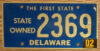 2002 Delaware state owned vg+