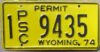1974 Wyoming PSC vg-ex