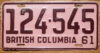 1961 British Columbia vg