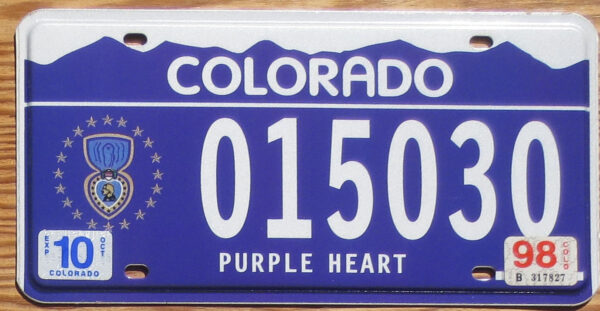 1998 Colorado Purple Heart mint
