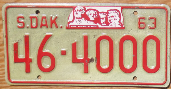 1963 South Dakota vg