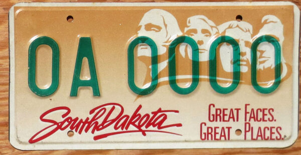 1992 base South Dakota sample mint